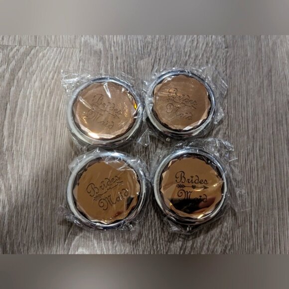 Brand New Bridesmaid Compact Mirrors (4) - Picture 1 of 3